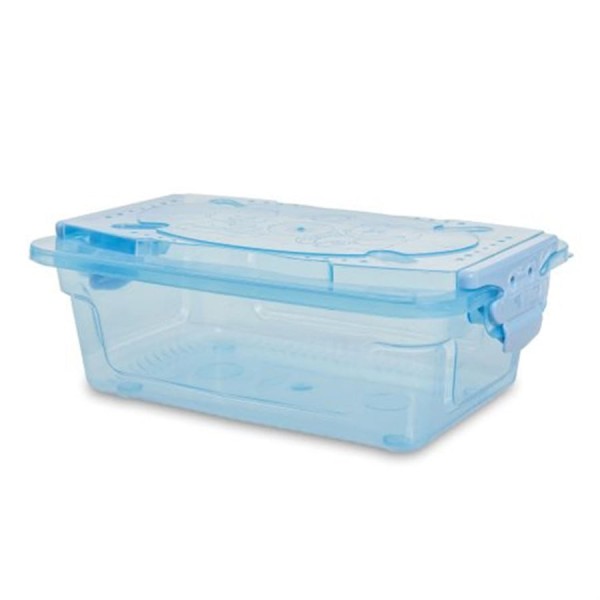 Organizador Infantil Translúcido com Trava Azul 10L 937 Cajovil