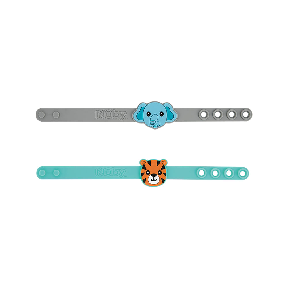 Encontraproduto.com.br - Pulseira Repelente Infantil Nuby Com 2 Xo Mosquito