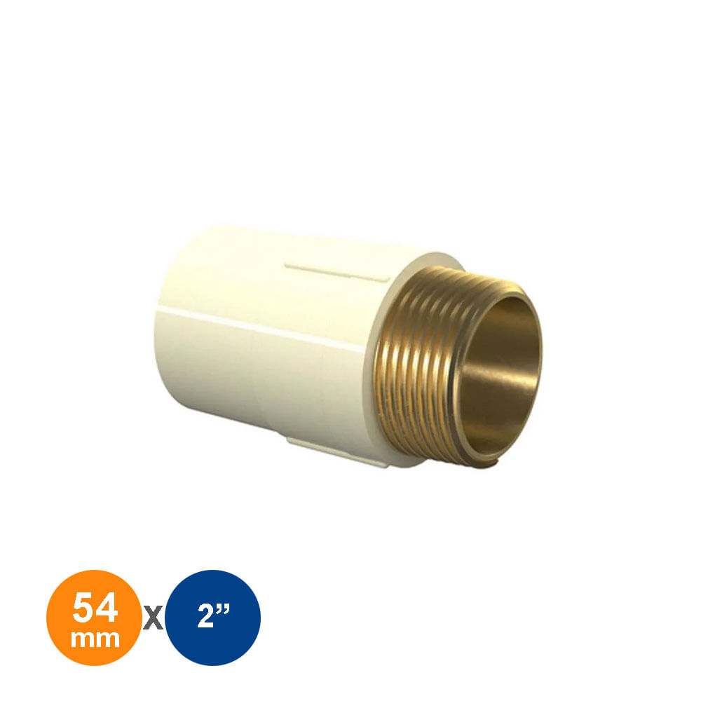 Conector de Transição Rosca Fêmea Macho CPVC DN54 x 2
