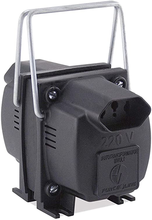Encontraproduto.com.br - Autotransformador 100VA Bivolt Preto Force line