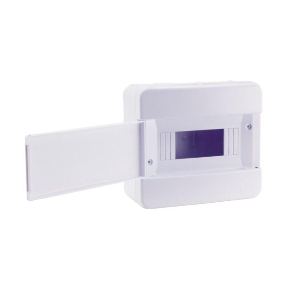 Encontraproduto.com.br - Quadro Distribuição Force Line de Sobrepor para 8 Disjuntores com Barramento