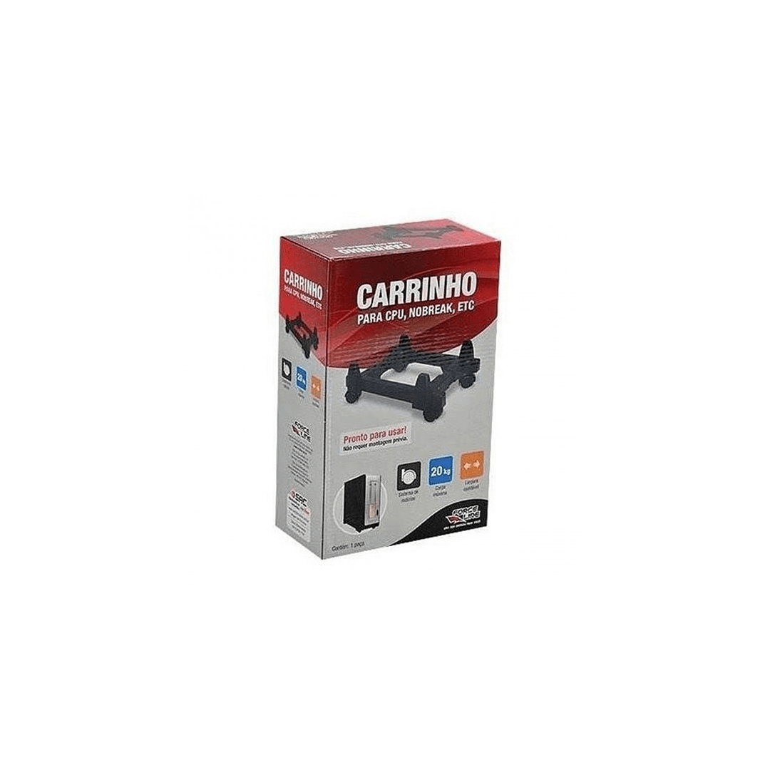 Encontraproduto.com.br - Carrinho com Rodízio CPU, No-Break e Estabilizadores, Preto, 4624  - Force Line