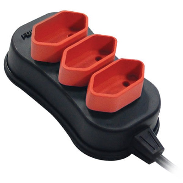 Extensão Elétrica com 3 Tomadas de 3 metros - Force Line