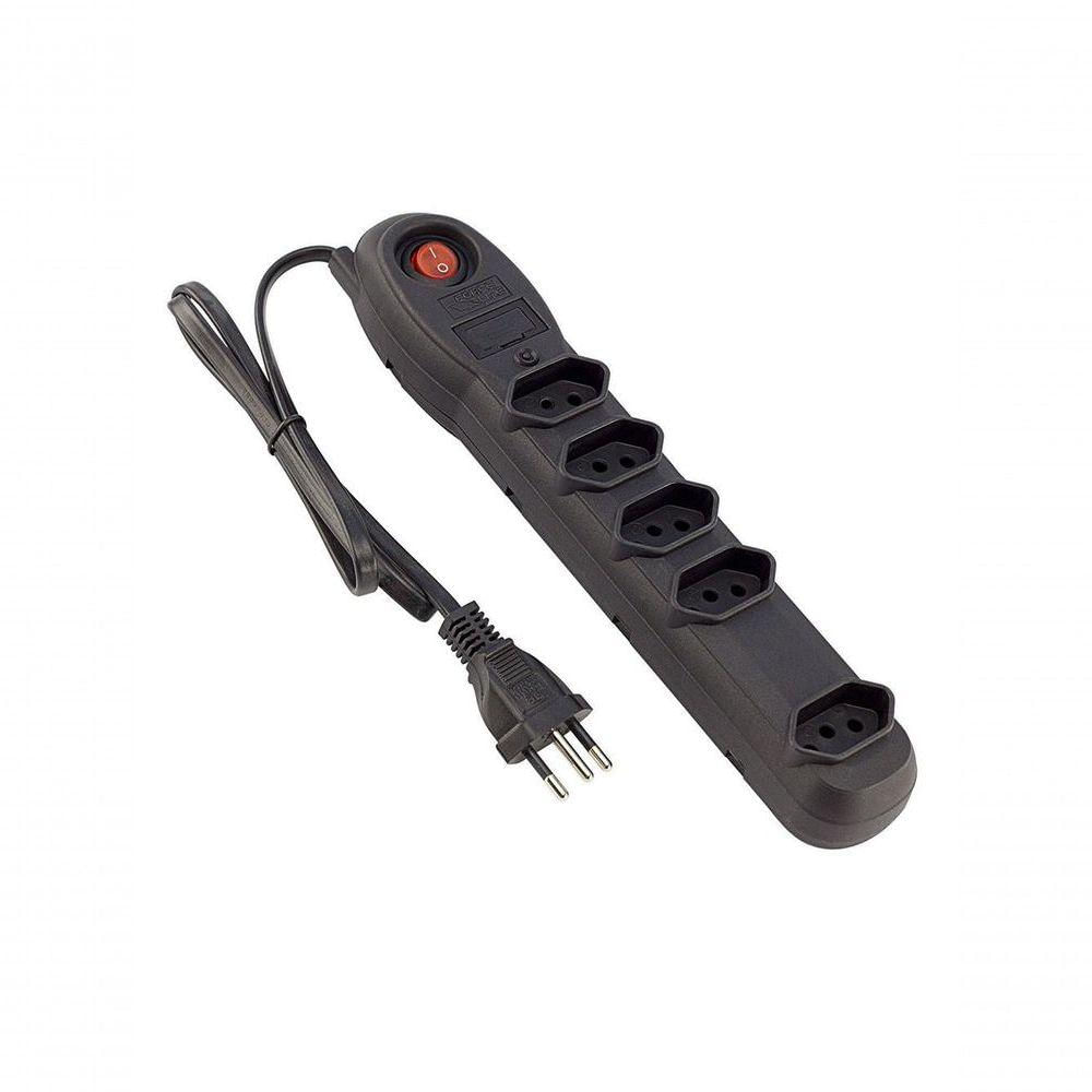 Encontraproduto.com.br - Filtro de linha com 5 tomadas 5001 - Force Line