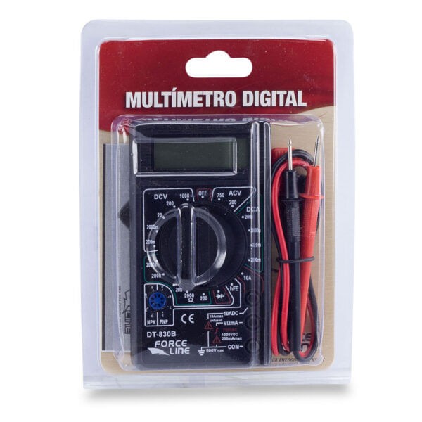 Encontraproduto.com.br - Multímetro Digital Force Line, Preto - 5300