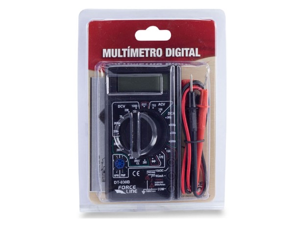 Encontraproduto.com.br - Multímetro Digital Force Line, Preto - 5300
