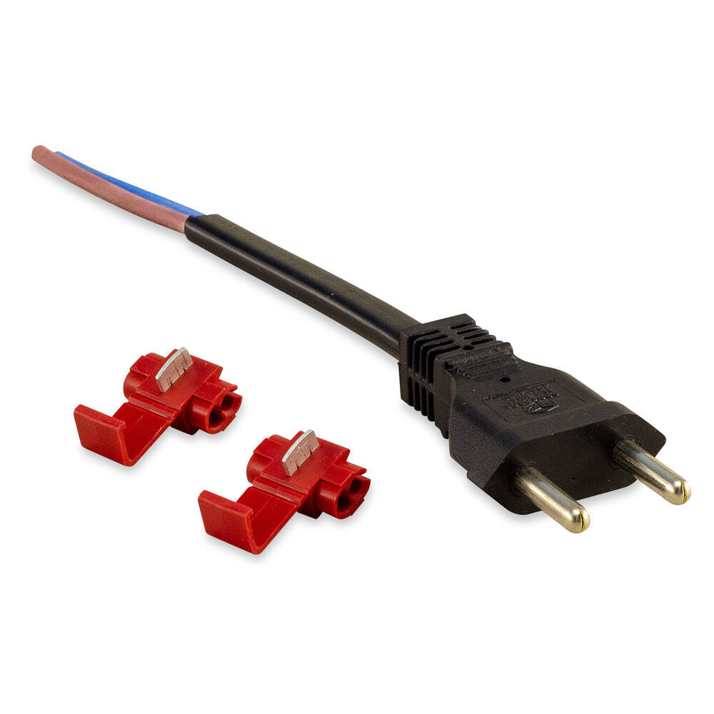 Encontraproduto.com.br - Plugue Macho Force Line 1 Módulo 2P 20A Preto