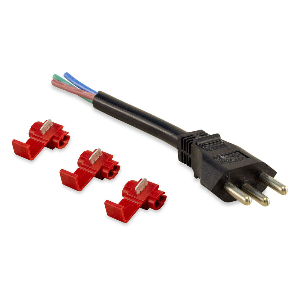 Encontraproduto.com.br - Plugue Macho Force Line 1 Módulo 2P+T 20A Preto