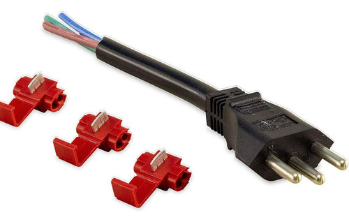 Encontraproduto.com.br - Plugue Macho Force Line 1 Módulo 2P+T 20A Preto