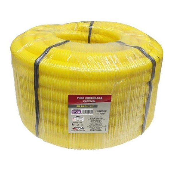 Eletroduto Corrugado Flexível Am 5/8 Dn 20 – 25m Force Line