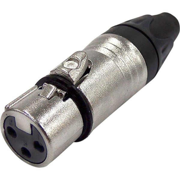 Conector Cannon Fêmea 3 Polos Metal Jccn0017 Storm - Pct - 10