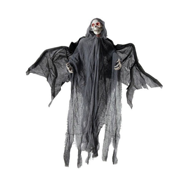 Encontraproduto.com.br - Enfeite Decorativo Halloween Anjo da Morte com Asa e Led