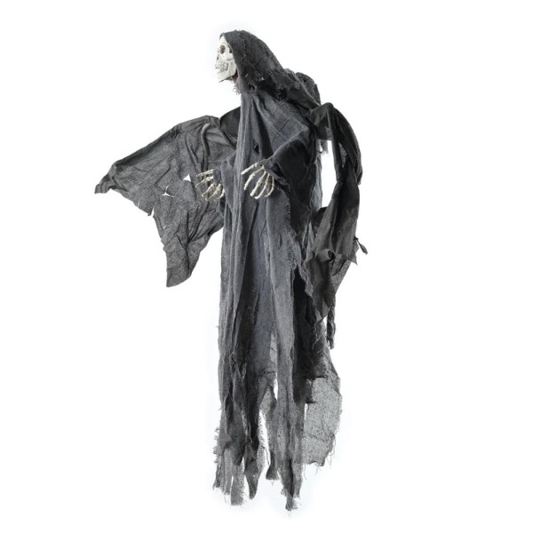Encontraproduto.com.br - Enfeite Decorativo Halloween Anjo da Morte com Asa e Led