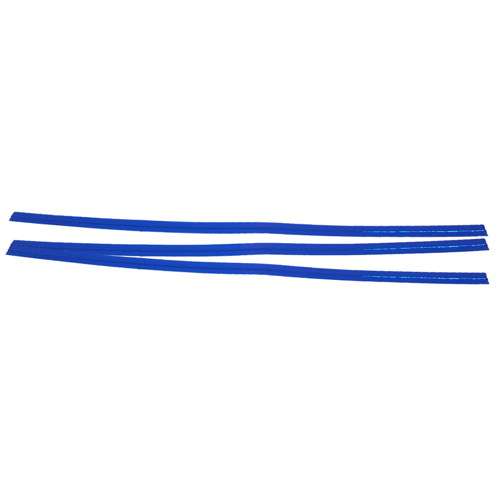 Encontraproduto.com.br - Fecho Prático Metalizado 4mmx11cm Azul c/100 - Cromus