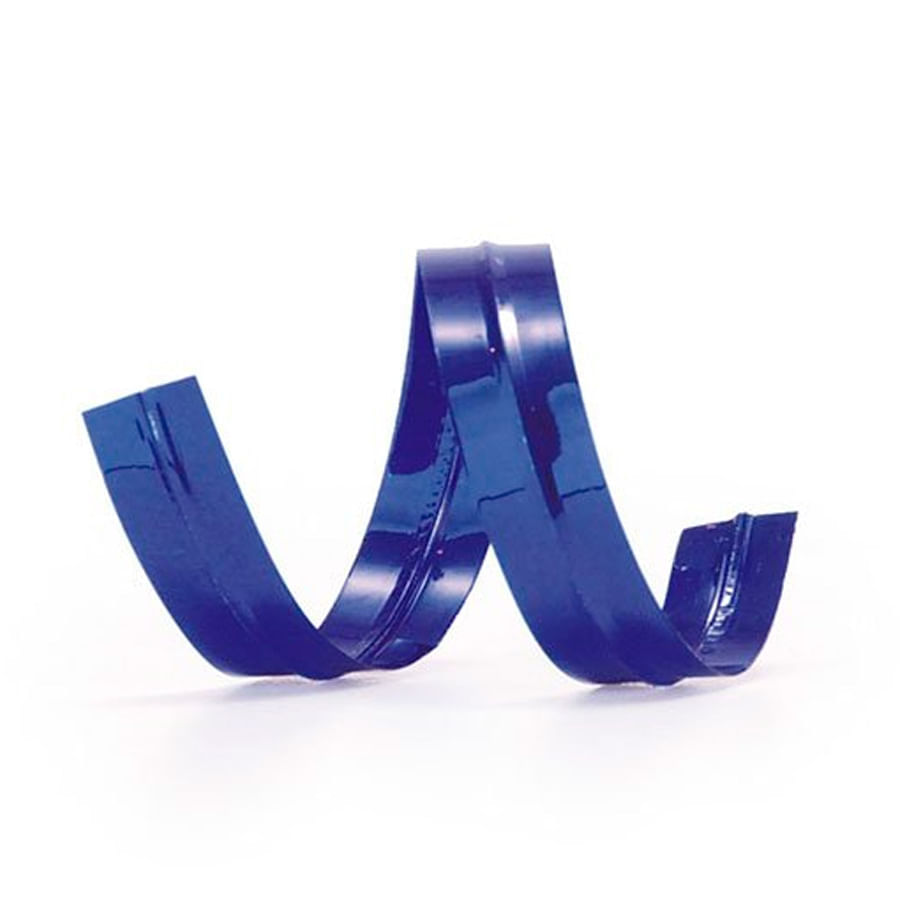 Encontraproduto.com.br - Fecho Prático Metalizado 4mmx11cm Azul c/100 - Cromus