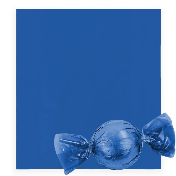 Embalagem Para Trufas e Bombons Liso Azul 20x18CM 100 Unidades 023504 CROMUS