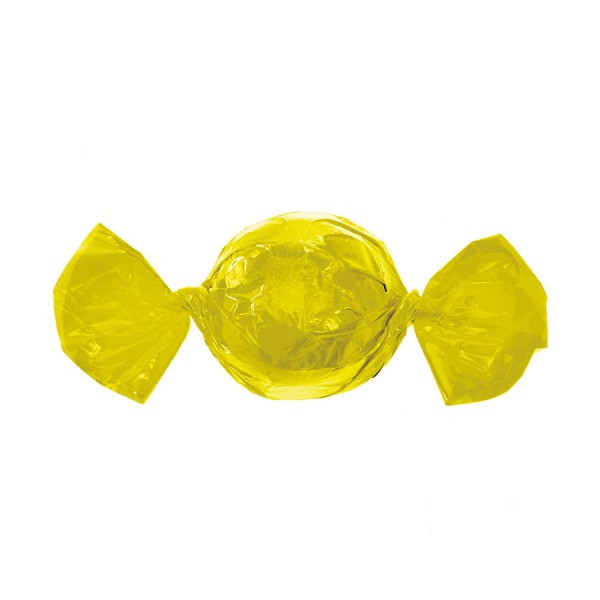 Encontraproduto.com.br - Embalagem para Trufas e Bombons Amarelo 20x18cm  (023502) com 100 Un CROMUS