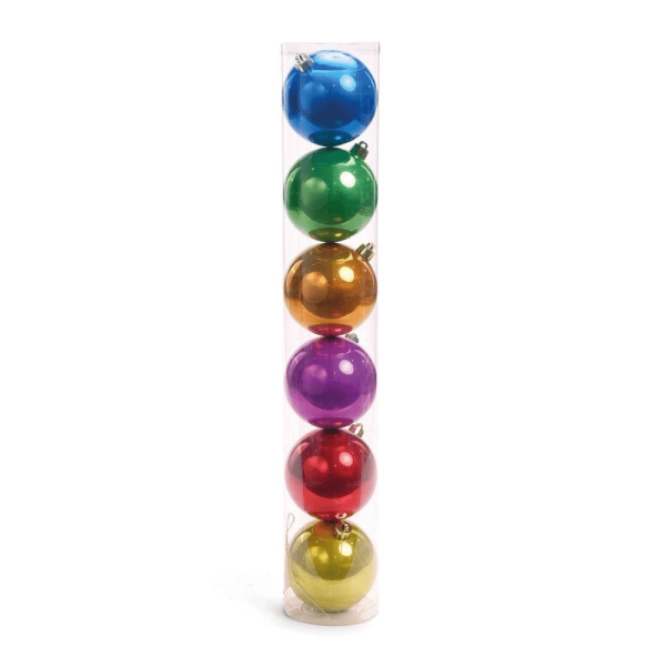 BOLA NATAL 6CM 6UN