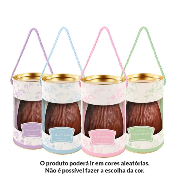 Lata Para Ovo Alça e Visor Clássico Francês Sortido 350G 18x10CM 18700343 CROMUS