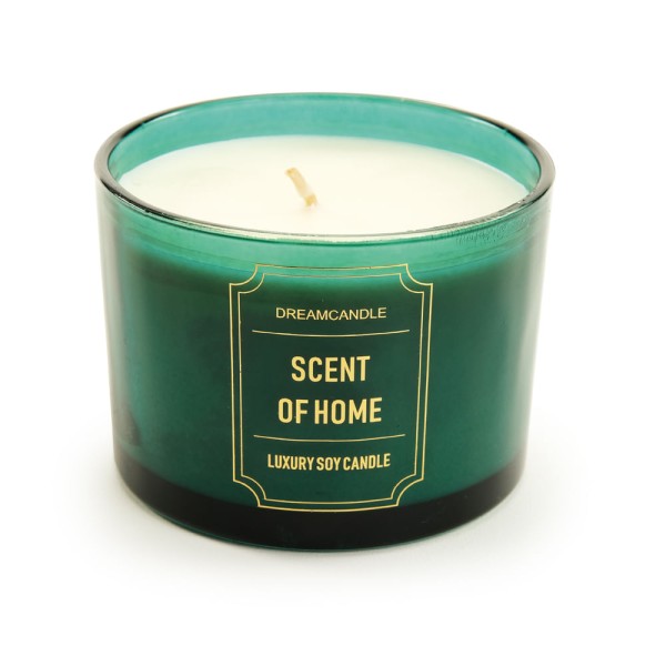 VELA AROMATICA C/PORTA VELAS VRD 11x11cm C/1 UN 1003816