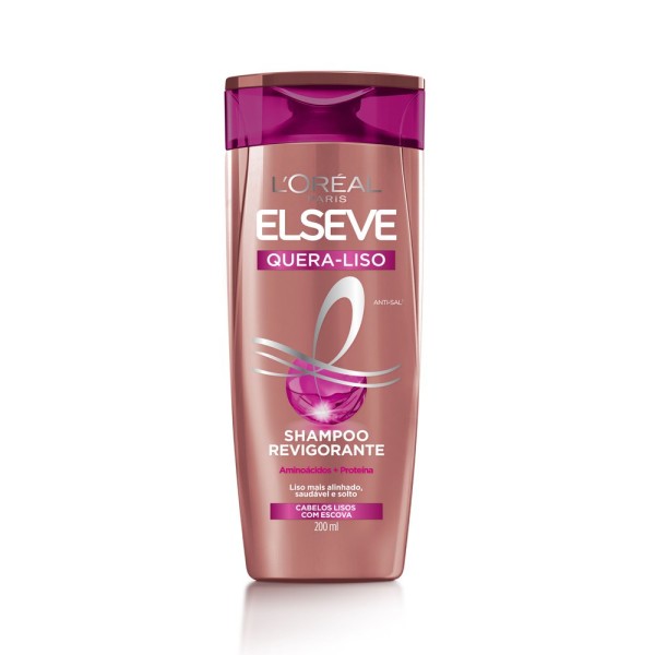 Encontraproduto.com.br - Shampoo Uso Diário Elséve Quera Liso 230°C 200ml