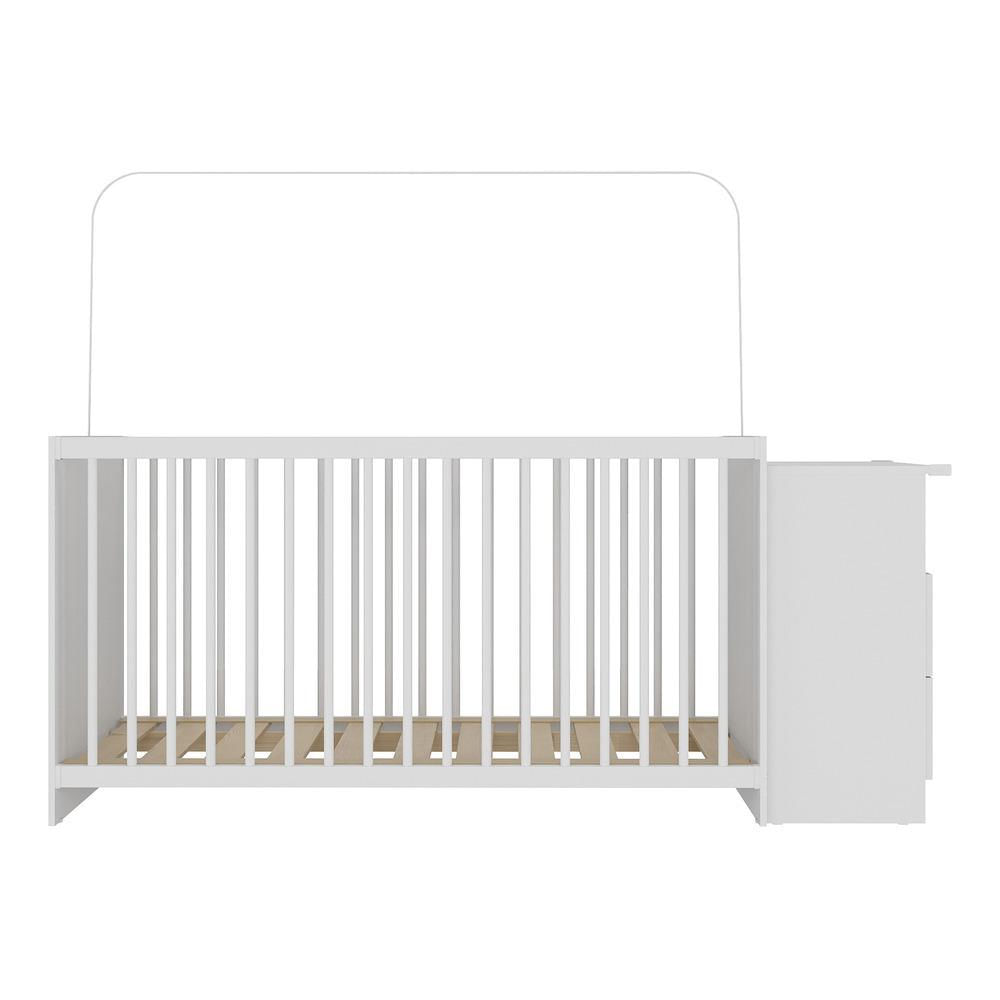 Encontraproduto.com.br - Berço Grade Fixa 3 Regulagens Multimóveis Meu Bebê Cor Branco
