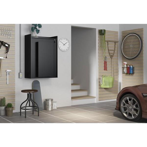 Encontraproduto.com.br - Mesa Dobrável Multiuso e Armário de Parede Preto