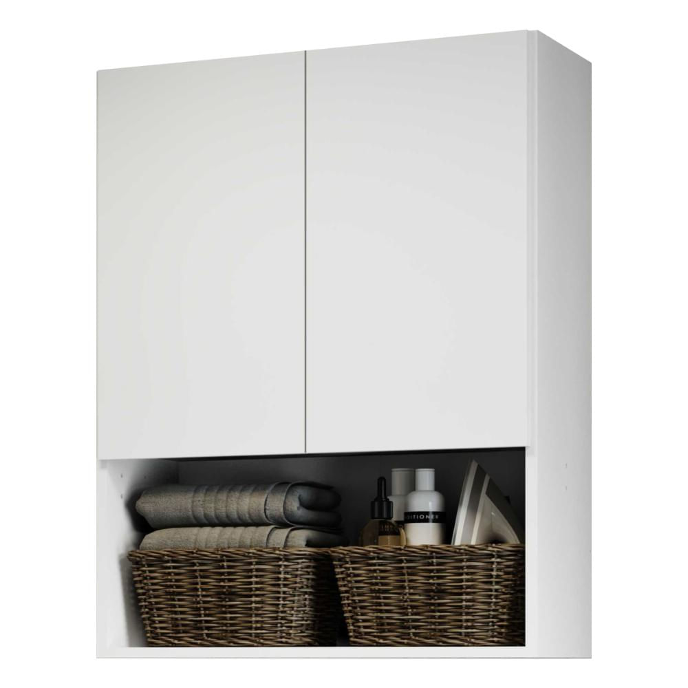 Encontraproduto.com.br - Armário de Banheiro/Lavanderia com 02 Portas Multimóveis Branco