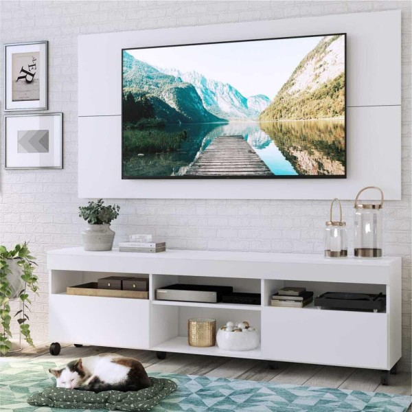 Encontraproduto.com.br - Rack com Painel para TV até 65