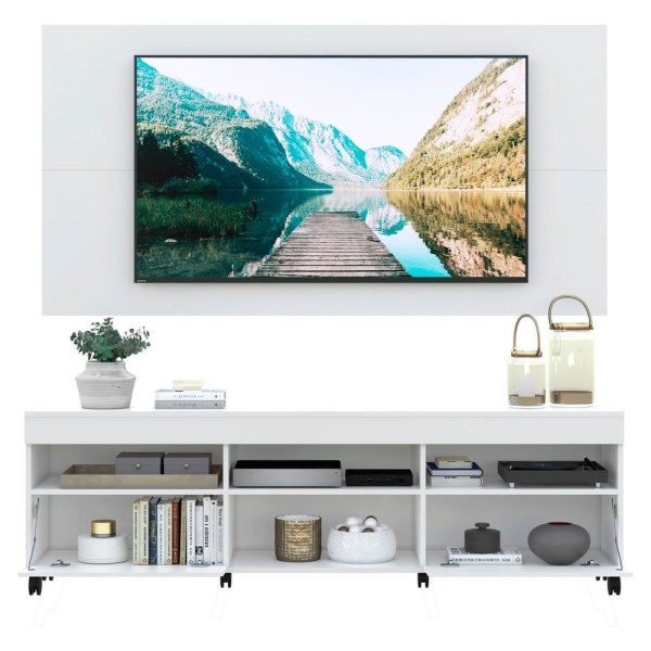 Encontraproduto.com.br - Rack com Painel para TV até 65
