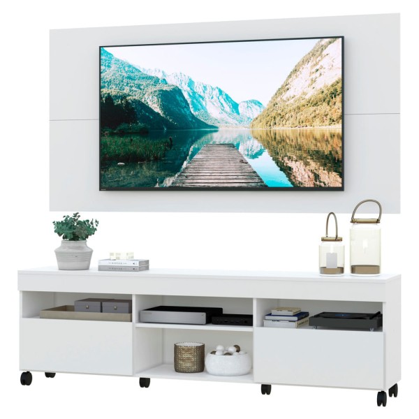 Encontraproduto.com.br - Rack com Painel para TV até 65