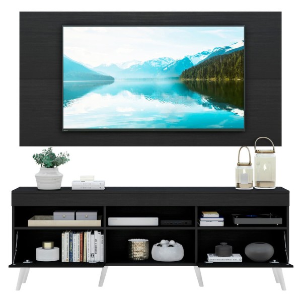 Encontraproduto.com.br - Rack com Painel e Suporte para TV até 65