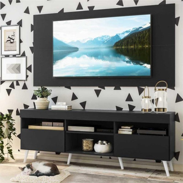 Encontraproduto.com.br - Rack com Painel e Suporte para TV até 65