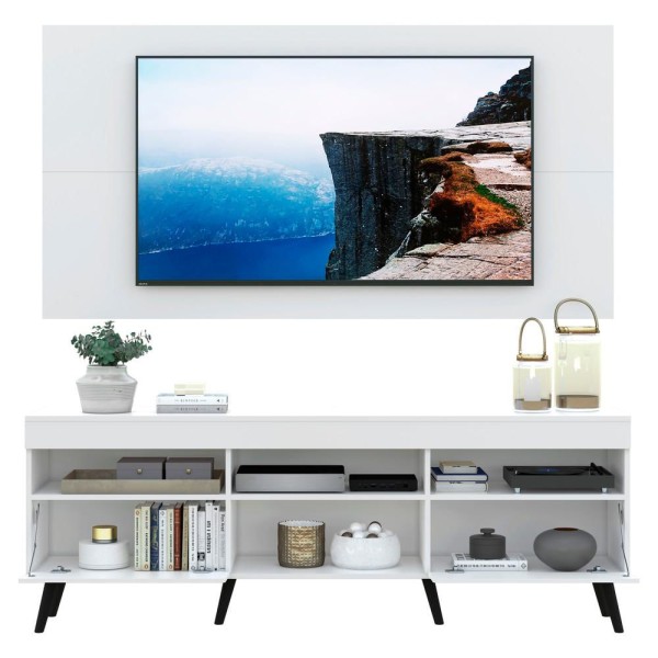 Encontraproduto.com.br - Rack com Painel e Suporte para TV até 65