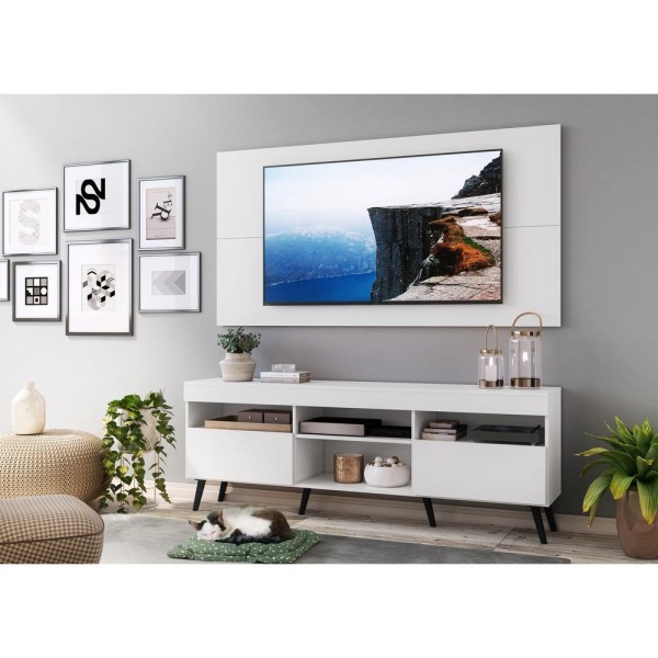 Encontraproduto.com.br - Rack com Painel e Suporte para TV até 65