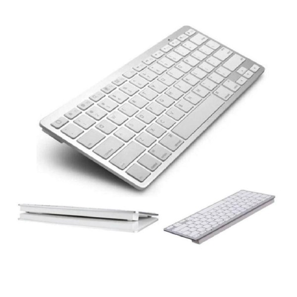 Encontraproduto.com.br - Mini Teclado Bluetooth Para Tablet E Smartphone Prata