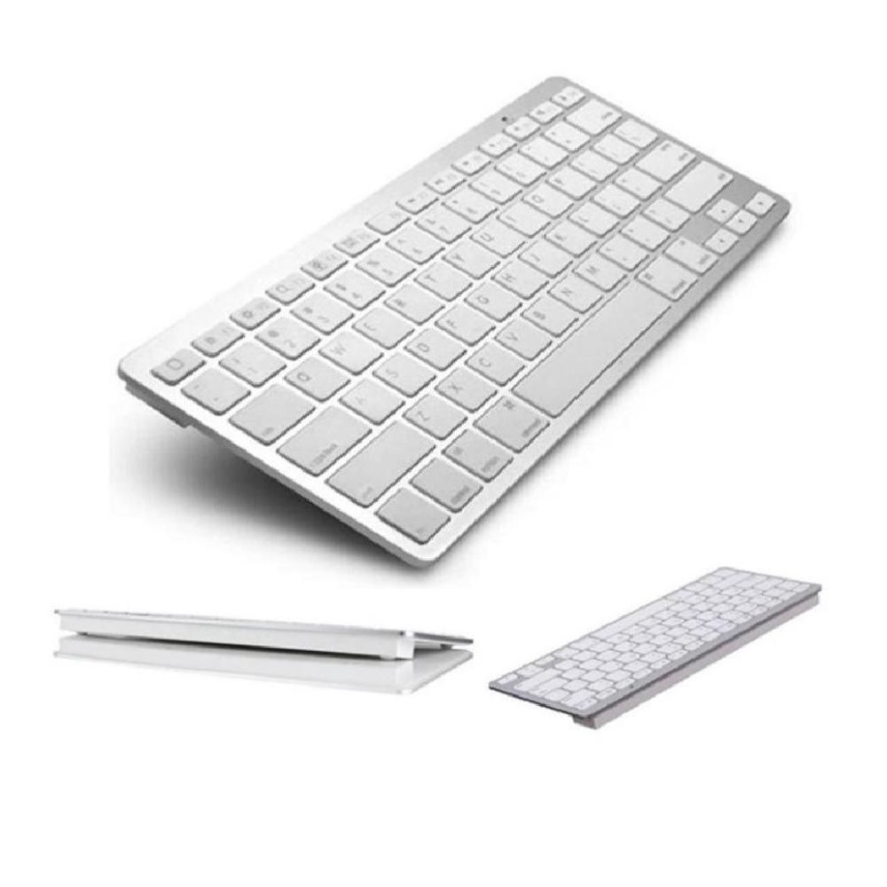 Encontraproduto.com.br - Mini Teclado Bluetooth Para Tablet E Smartphone Prata
