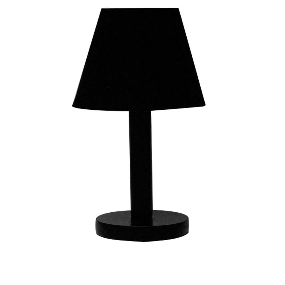Abajur de disco poste preto P 40W com cúpula inclusa Ricci