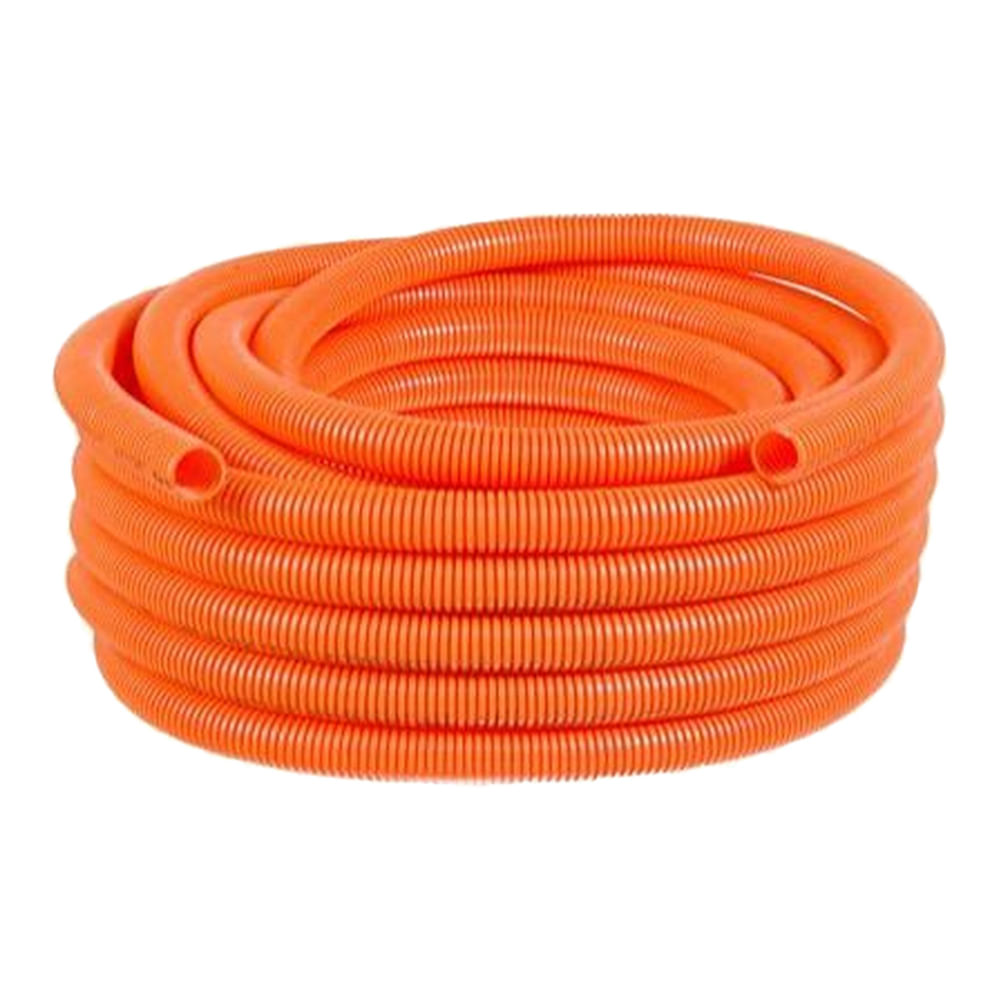 Encontraproduto.com.br - Eletroduto Corrugado Tigre Reforçado Laranja de 3/4