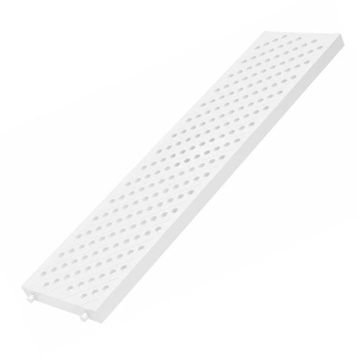 Grelha Tigre para Calha Piso Piscina Branca 13X50Cm 32030580