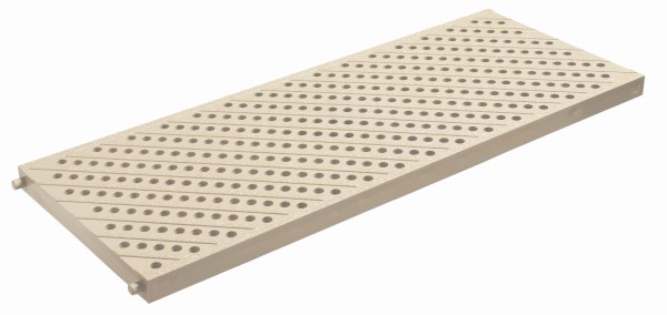 Encontraproduto.com.br - Grelha Piso Pedestre Furo Branca 20x50cm - 32030548 - Tigre