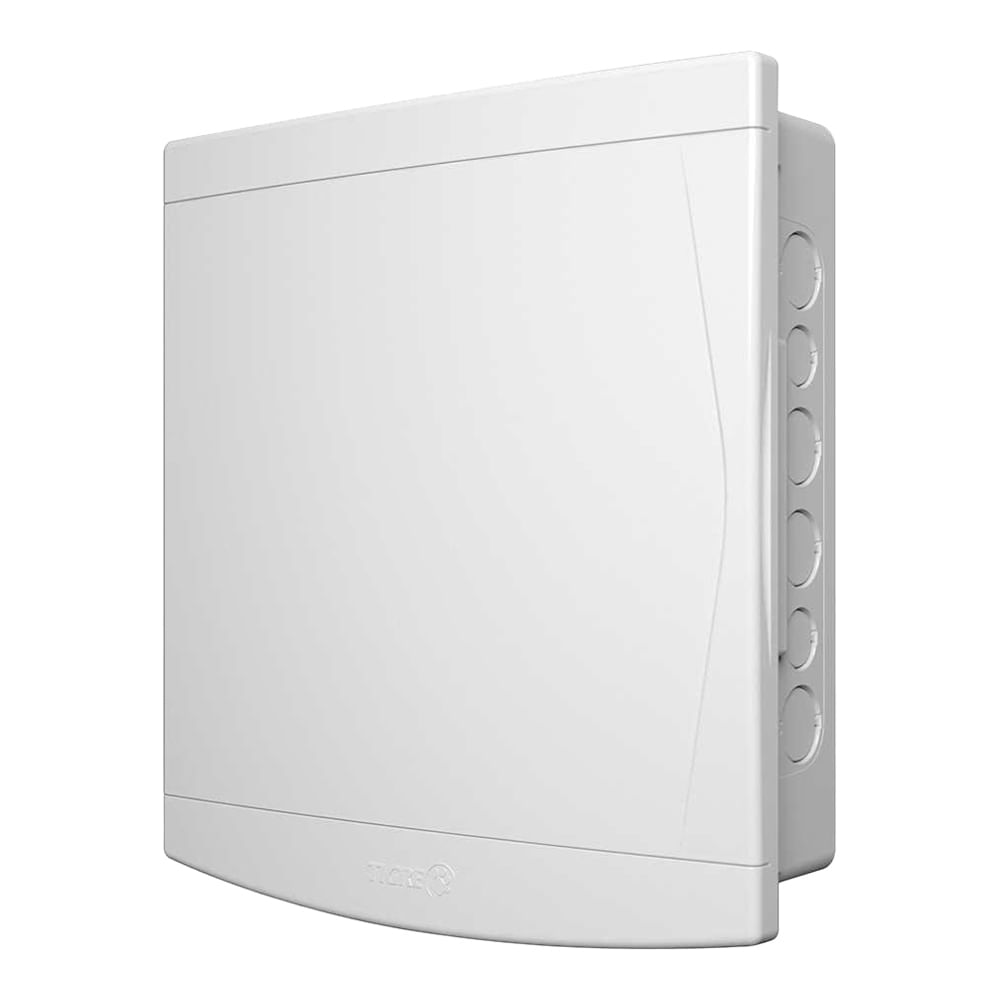 Encontraproduto.com.br - Quadro PVC Disjuntor Embutir sem Barramento para 3/4 Disj Branco