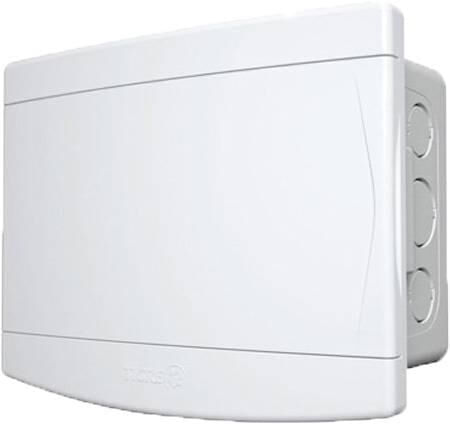 Encontraproduto.com.br - Quadro PVC Disjuntor Embutir sem Barramento para 3/4 Disj Branco