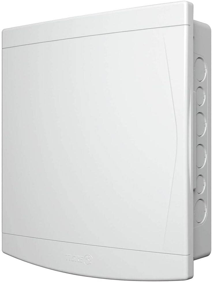 Encontraproduto.com.br - Quadro PVC Disjuntor Embutir sem Barramento para 12/16 Disj Branco