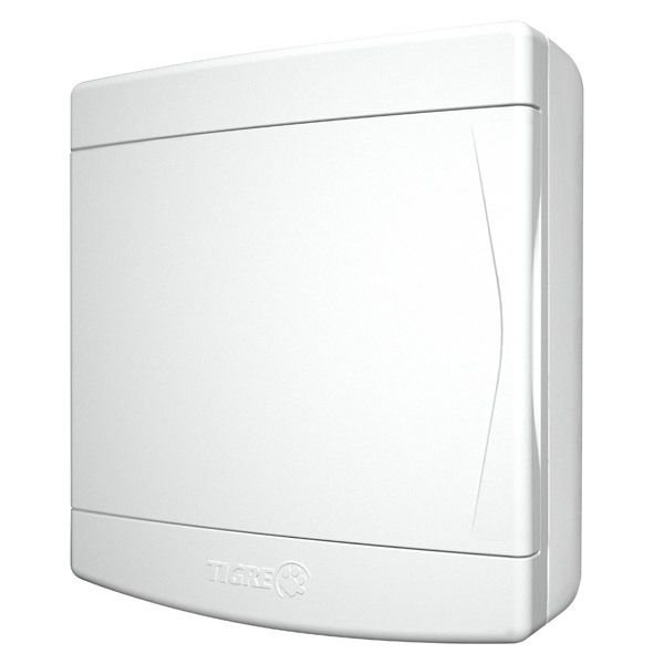 Quadro PVC Disjuntor Sobrepor sem Barramento para 12/16 Disj Branco