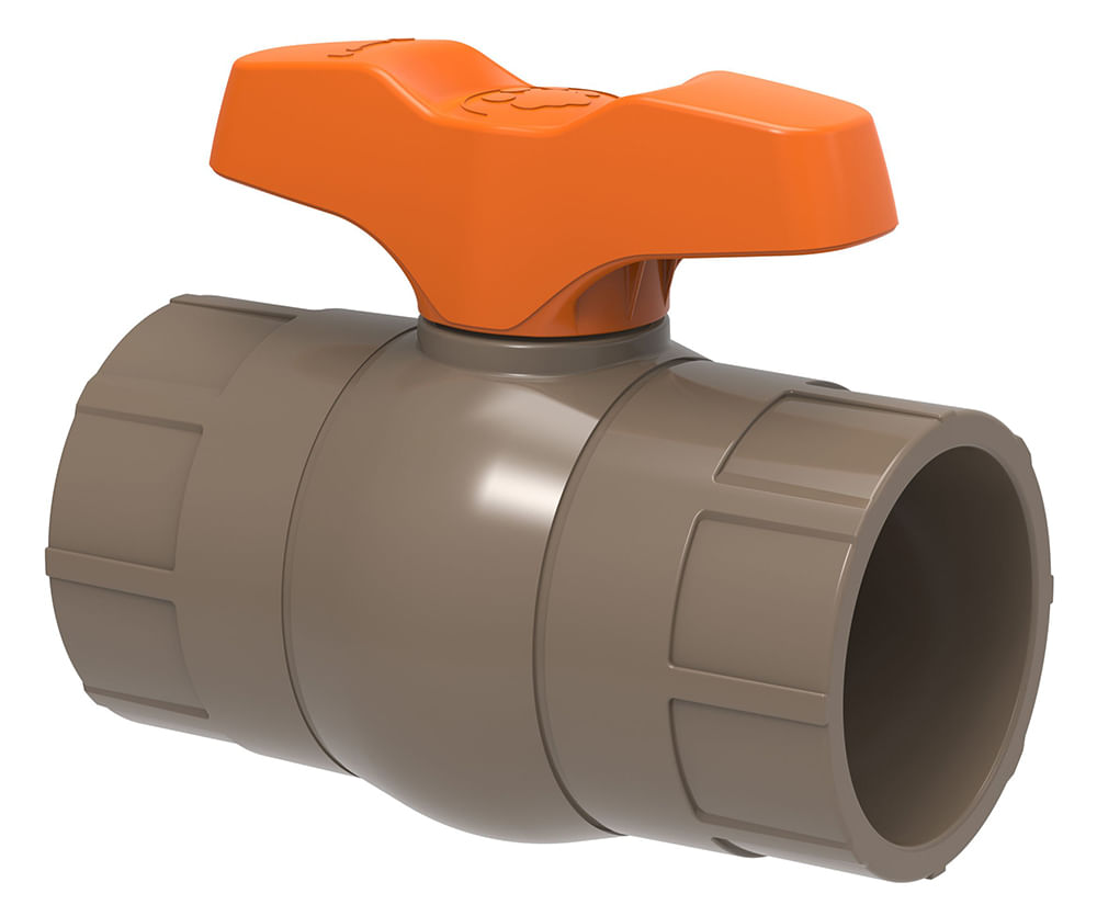 Encontraproduto.com.br - Registro de Esfera Compacto Soldável PVC 25mm Tigre