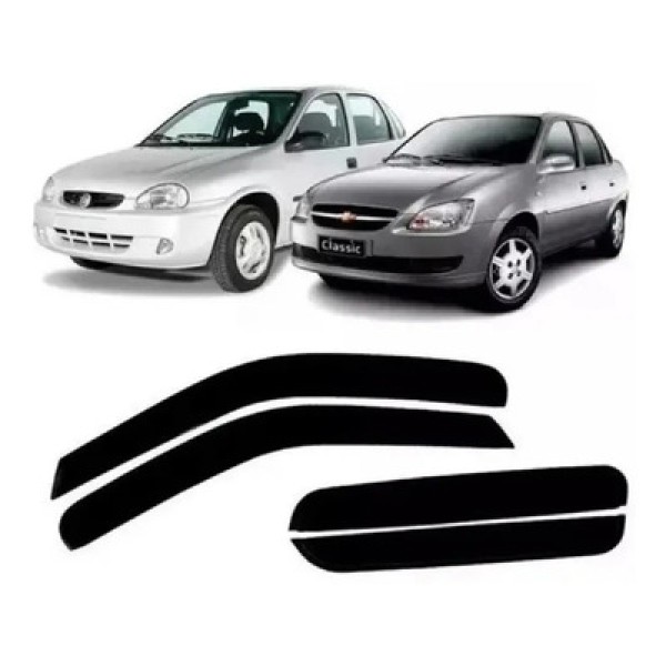 Calha Chuva Corsa Hatch Sedan Wagon 95 11 4Pts (1ª 2ª Ger
