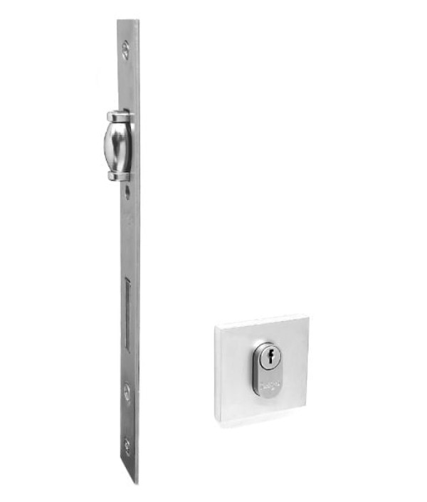Encontraproduto.com.br - Fechadura Roseta Pivotante 26719 Cromado Acetinado Haga