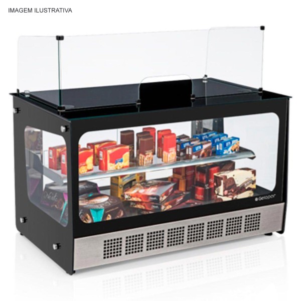 Balcão Vitrine Caixa Elegance MGXB-080 Gelopar