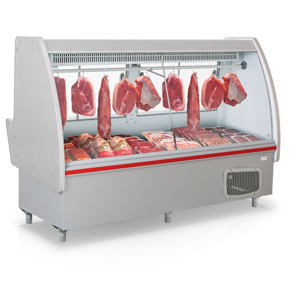 Encontraproduto.com.br - Balcão Frigorífico Açougue POP GAPS-160 Cinza Gelopar 1.60m Iluminação em LED